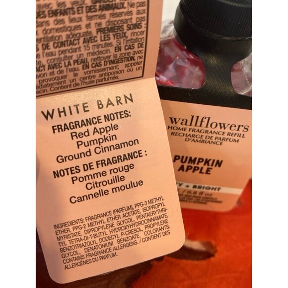 Bath & Body Works “Pumpkin Apple” Sealed Wallflowers - Picture 3 of 4